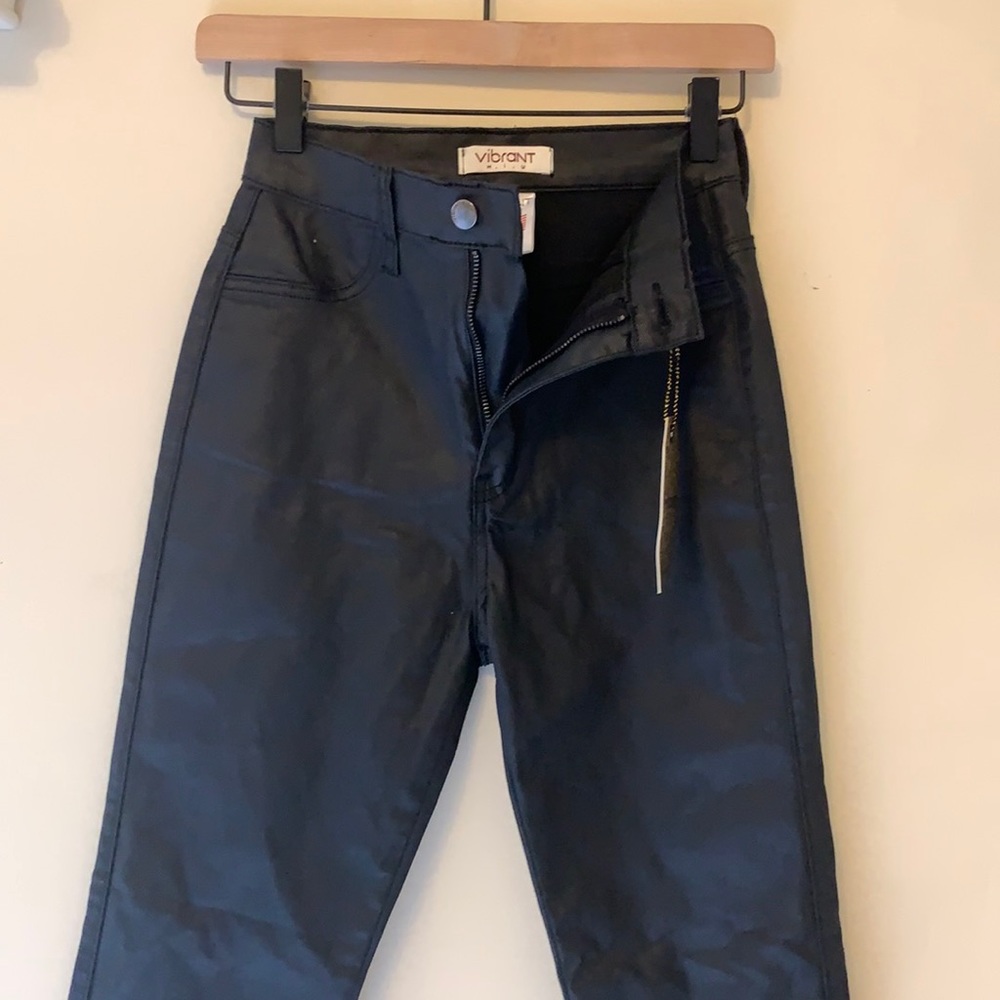 Leather jeans never worn size 26